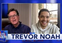 Stephen Colbert interviews Trevor Noah (4/20/20)