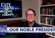 Stephen Colbert: You’re doing amazing, Mr. President. See, sarcasm does work! (4/27/20)