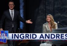 Stephen Colbert: Ingrid Angress sings (04/03/20)